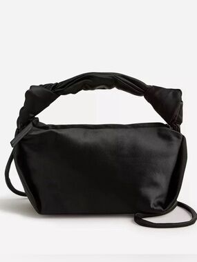 J.Crew Geneva Bag In Satin Black Clutch / Crossbody